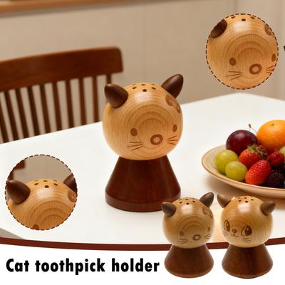 Wooden Creative Minimalist Ornamenttoothpick Holder