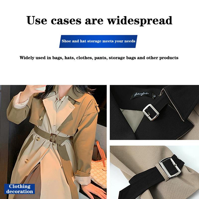 Metal Third Gear With Needle Belt Buckle Women And Men'S Clothing Design Half Buckle Luggage Clothing Buckle Accessories