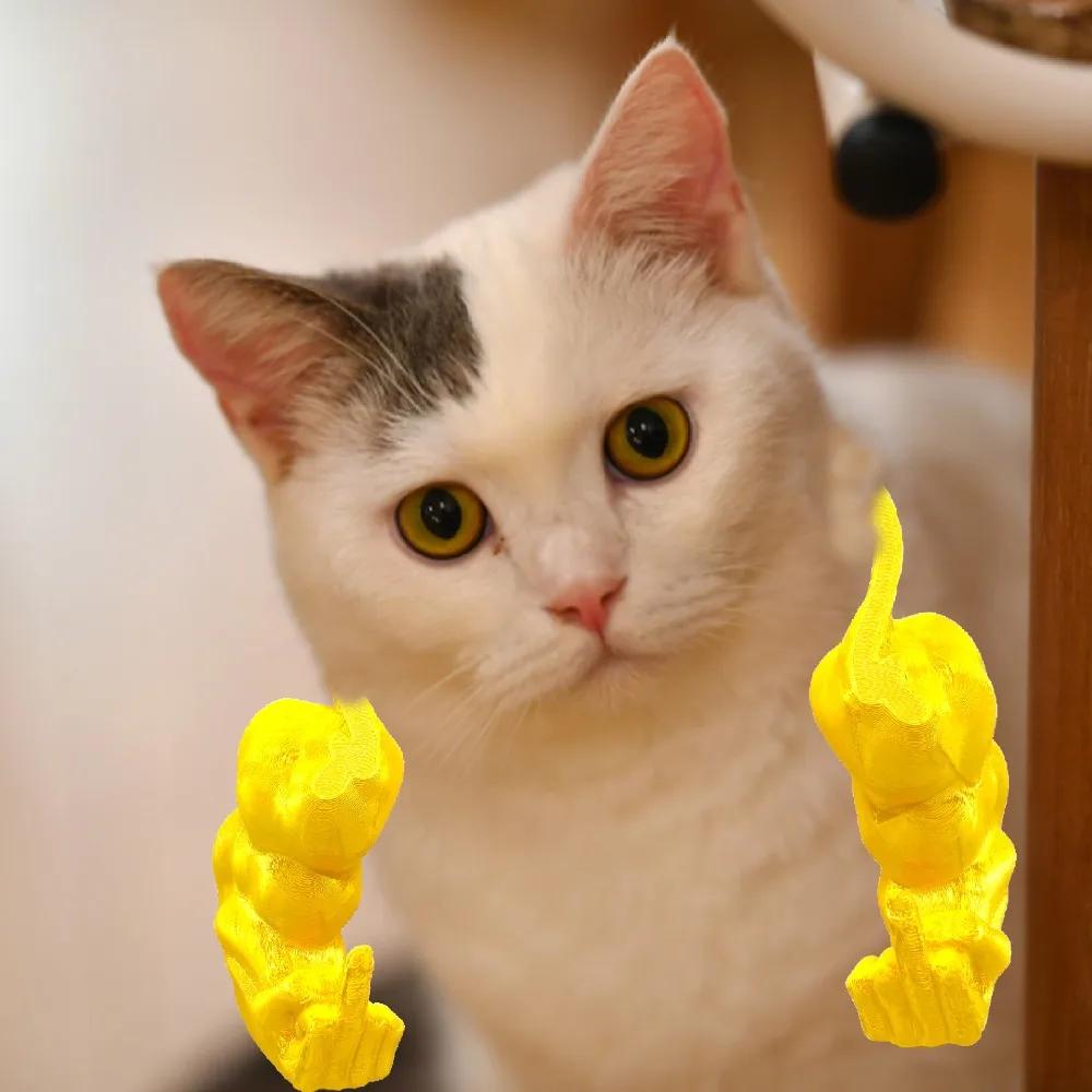 New Funny Finger Cat Muscle Arms Lightweight 3D Printing Cat Cosplay Muscle Arms Realistic Cat's Neck Arm Halloween Party