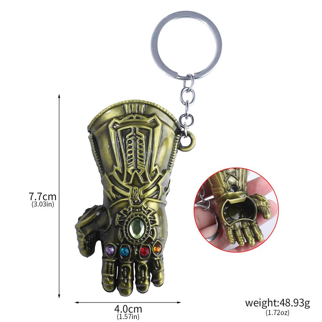 Marvel Avengers Thanos Infinity Gauntlet Bottle Opener Metal Keychain Gift For Parties