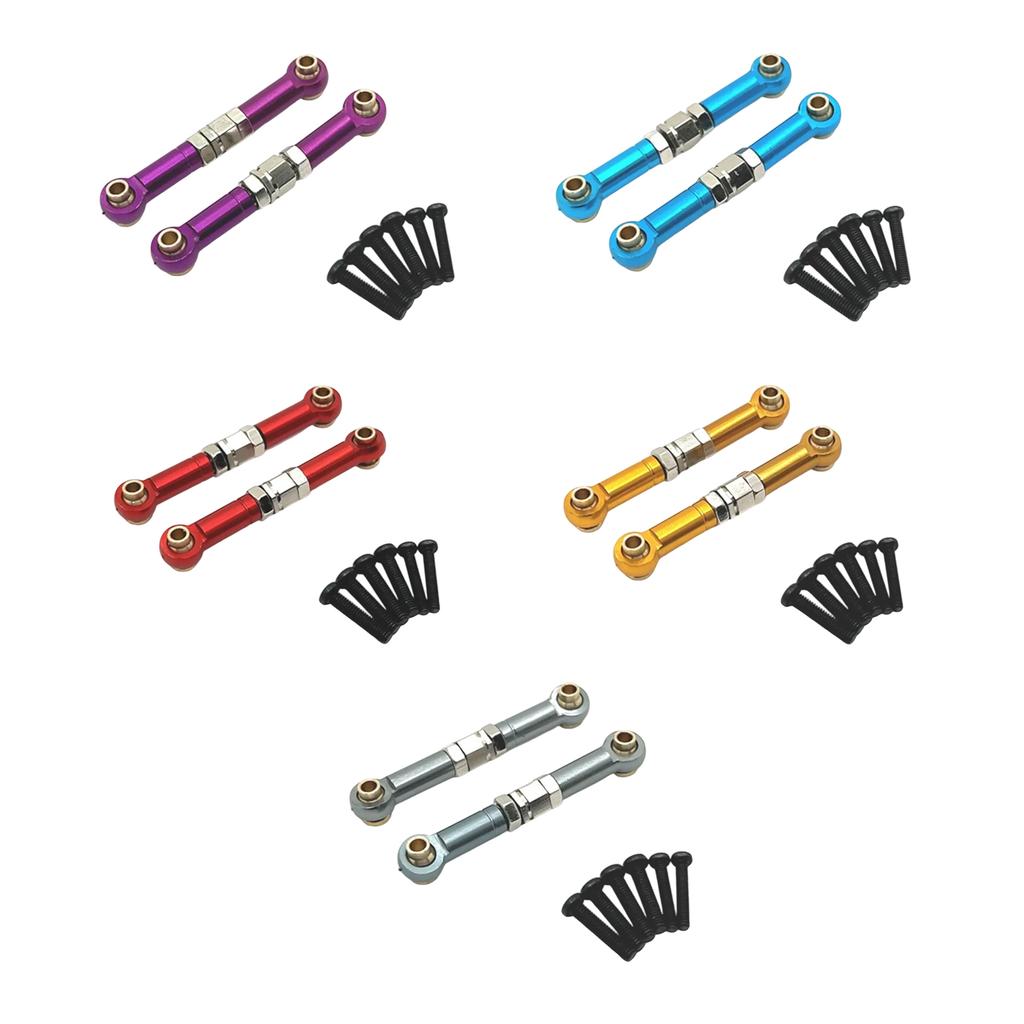 Aluminum Alloy Steering Linkage Adjustable Pull Rod for MJX 1/14 14209 14210 Remote Control Car Accessories Model Kits