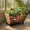 Mobile Box on Wheels Brown 37x30x28 cm Modular Container | GoodFreshDecor