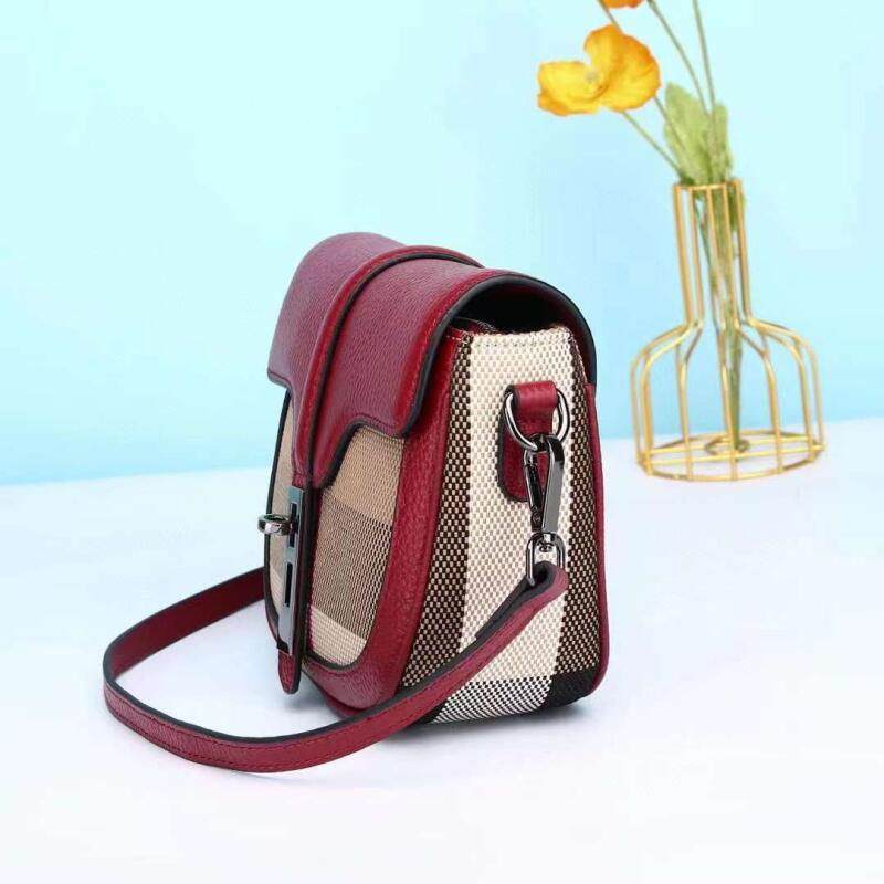 New Lady Shoulder Bags Fashion Handheld Bag Retro Korean Style Checkered Saddle Bag Trend Leisure Versatile Crossbody Bags