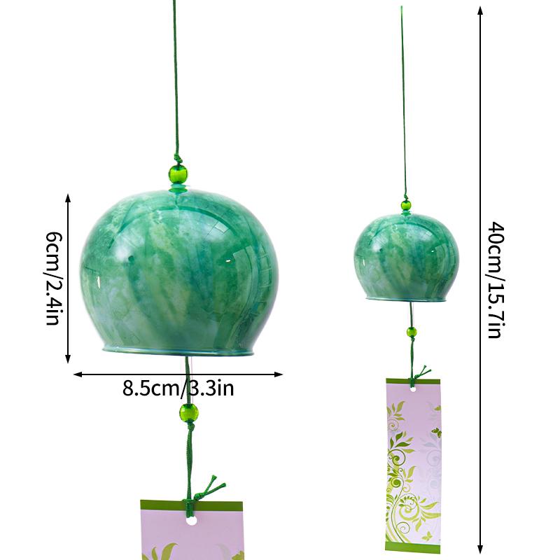 Japanese Style Cute Cat Paw Glass Wind Chime DIY Hand-painted Small Goldfish Birthday Gift Outdoor Garden Decoration Pendant