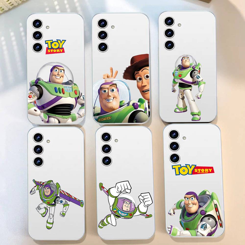 B-Buzz Lightyear Phone Case For Samsung Galaxy S21 S22 S23 S24 S25ULTRA FE Ultra Plus5G A52S Transparent Cover