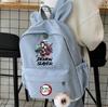 Anime Cartoon Demon Slayer Aufdruck Rucksack für Teenager Kinder Schüler Schultasche Mädchen Damen Große Kapazität Wasserdicht Reisetasche Geschenk Mochila