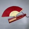 Handheld Fan Fine Workmanship Engraved Delicate Long-lasting Easy To Grip DIY Bamboo Folding Wedding Folding Hand Fan Gift