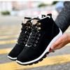FashionWinter Men Boots Lace Up PU Leather Warm Fur Snow Boots Casuals Sneakers Men Shoes NonSlip Ankel Boots Male Soft Bottom Shoes