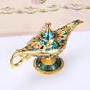1 Pcs Metal Trumpet Ancient Magic Lamp European Retro Crafts Decoration Creative Ornaments Props Wishing Light Model Gift