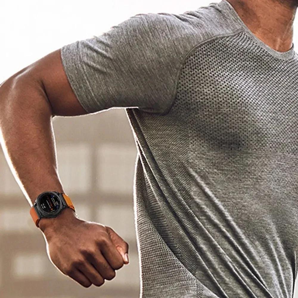 Quick Fit 22mm 26mm Outdoor Sports Woven Nylon Watch Band For Garmin Fenix 7 7X 6 6X 5X Plus/Epix Pro Gen 2/TACTIX/965 955 Strap