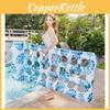 Eco-friendly Pvc Xiao Lu Cross-border Ins Inflatable Water Floating Hole Adult Maple Leaf Water Lounger Thickened Floating Bed Water Party Blue