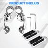 2 Teile/satz Motorrad Fußrasten Halterung Einstellbare Fußrasten Halterungen Schellen Kit 1 1/4" (32 mm) für für