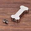 2Pieces Pet Memorial Urn Pendant Necklace with Bone Shape and Paws Print Design Ashes Holders for Valued Memory