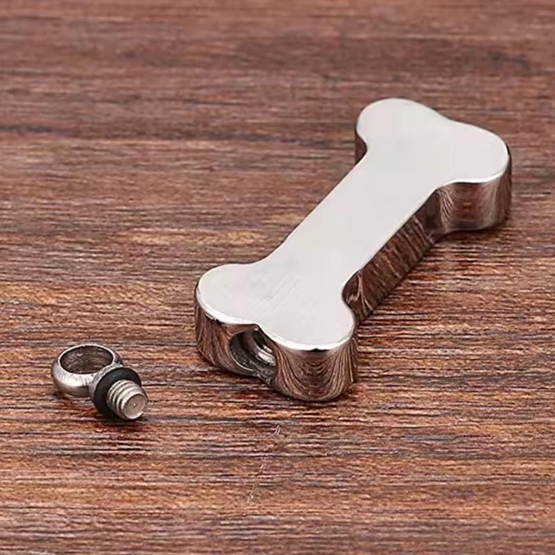 2Pieces Pet Memorial Urn Pendant Necklace with Bone Shape and Paws Print Design Ashes Holders for Valued Memory