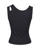 LALAFOX Cut Out Rose Sleeveless Black Bq2Br003