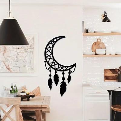 1 Stück Traumfänger Metall Wandkunst Minimalistisches Boho Mandala Design Stilvolles Dekor über dem Bett Perfektes Hochzeitsgeschenk Elegante Wandkunst