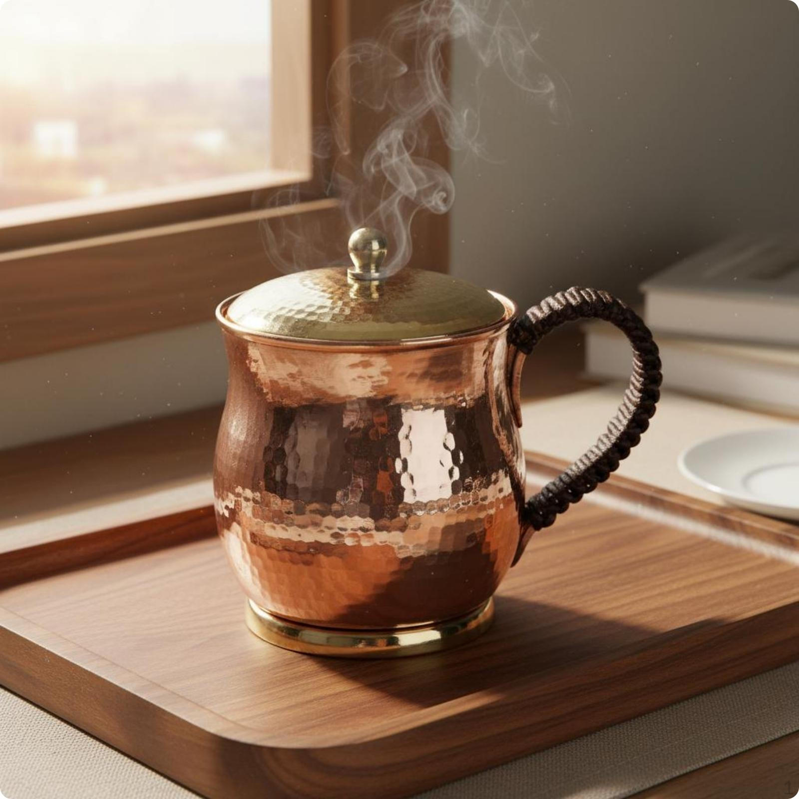 Copper Mug Handmade Pure Patina Finish Drinkware