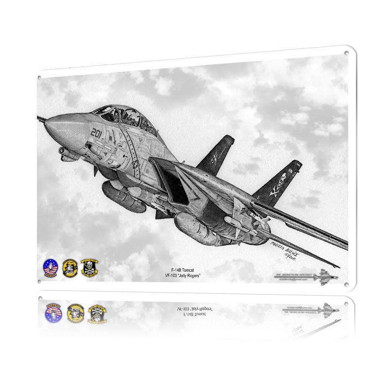 F Tomcat VF Tinplate Poster Customized Wall Art Retro Vintage Metal Signs for Fans Decoration Home Decorations Office Decor