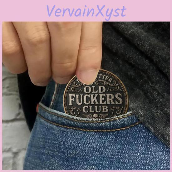 Coin Old Club Funny Fckers Still Kicking Lifetime Member Coin No Rules No Filters Challenge Coin Adults Collectible Retirement Birthday Gag Gift For