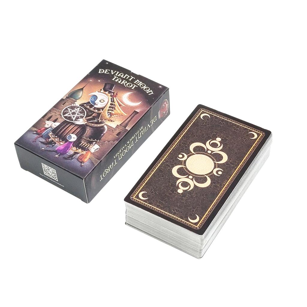 Deviant Moon Tarot Cards English Version Fate Divination Board Games for Family Party Funny Playing Oracle Card