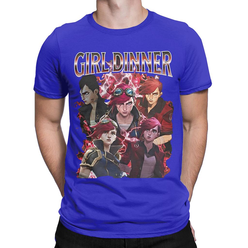 Mens Womens girl dinner vi Arcane Violet Shirt Cotton Graphic Printing T-Shirt  Top Clothing