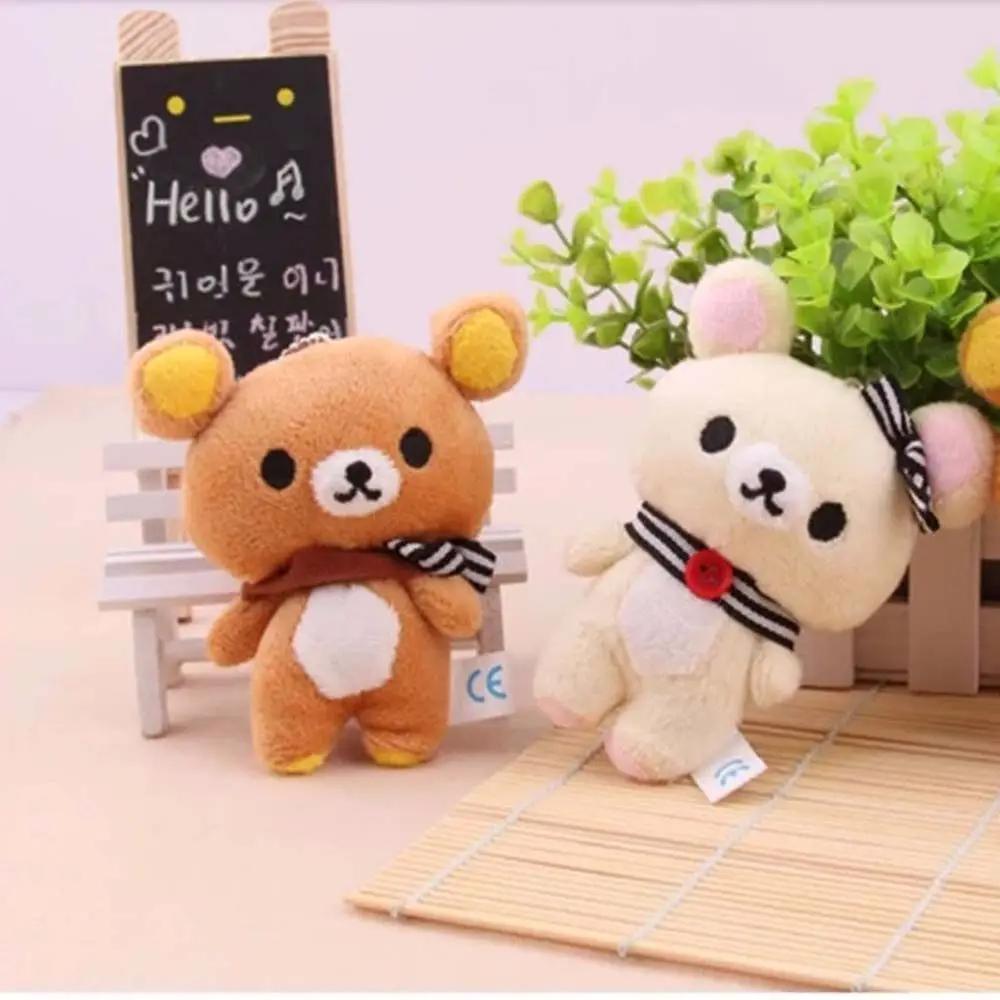 New Scarf Rilakkuma Plush Doll Kawaii Anime Brown Bear Pelcuhe Stuffed Bear Toys Cute Couple Toy Girl Like Gifts Birthday Kids