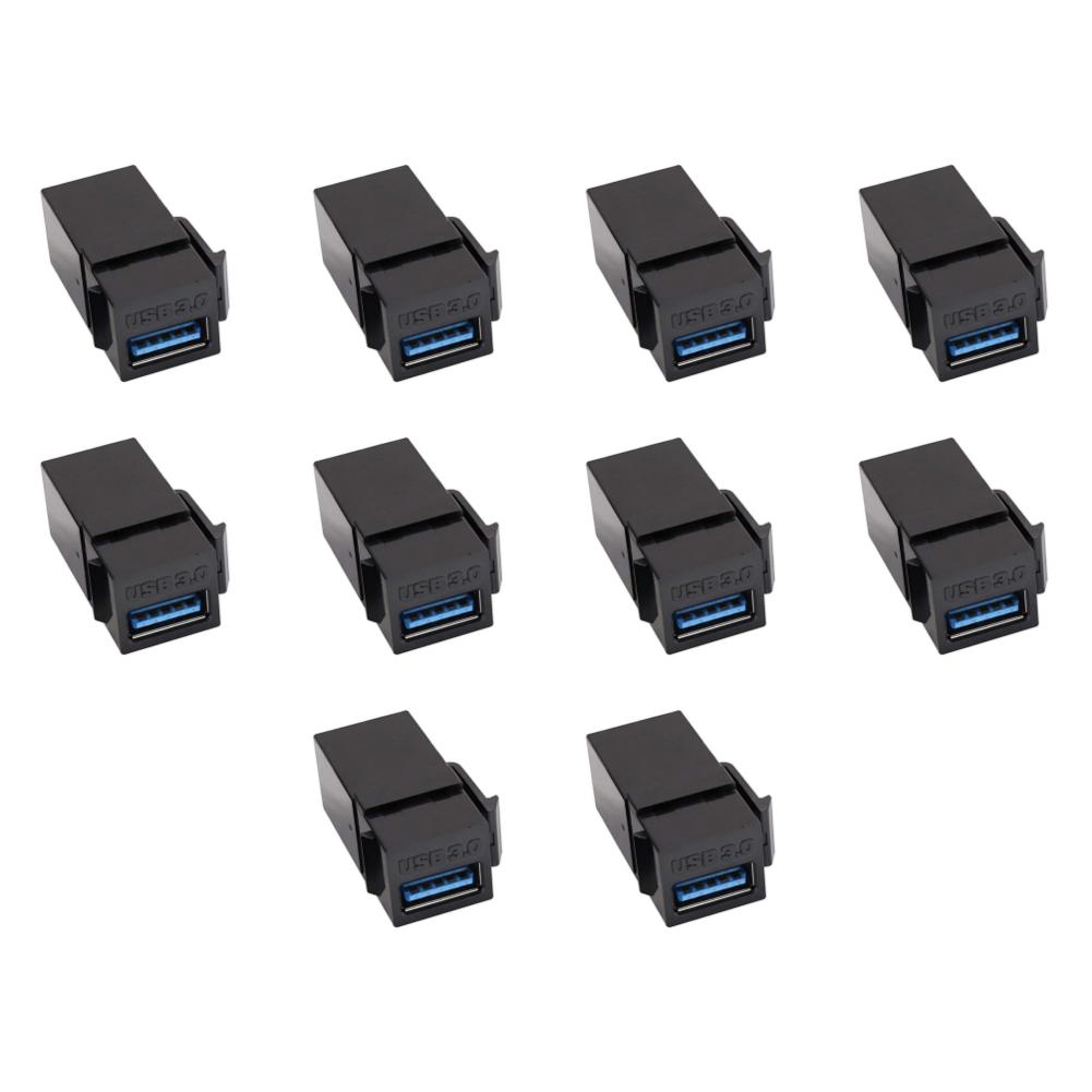 5/10Pcs USB 3.0 Keystone Jack Inserts Connect Equipment with USB Port Snap-in Connector Socket Port for Wall Plate Outlet Panel