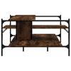  Coffee Table, Smoked Oak, 100x100x48.5 Cm, Wood-based