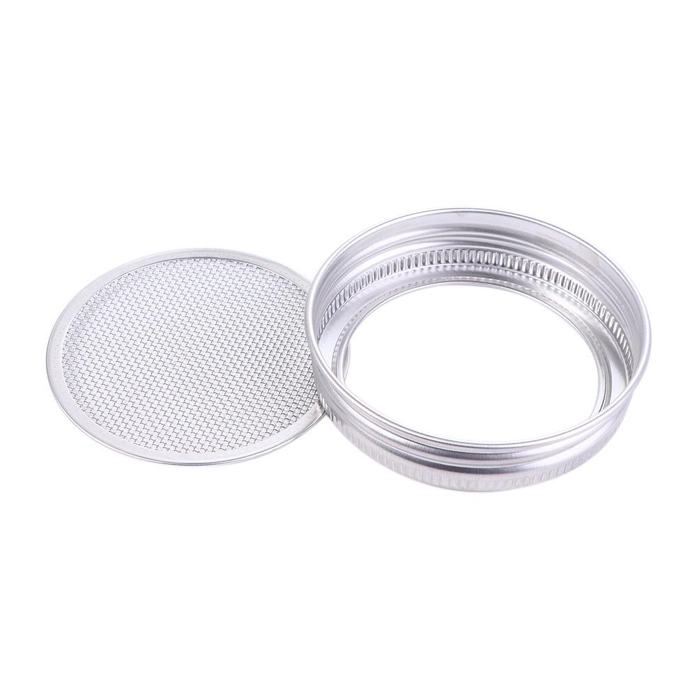 16/32oz Bred Munn Økologisk med Stativ Spirekasse Spirekrukke Sett Mason Krukker Spirelokk