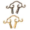 DRELD 1Pc Vintage Brass Antique Picture Painting Mirror Frame Hanger Hanging Hook Bronze Chinese Furniture Hardware 112*42mm