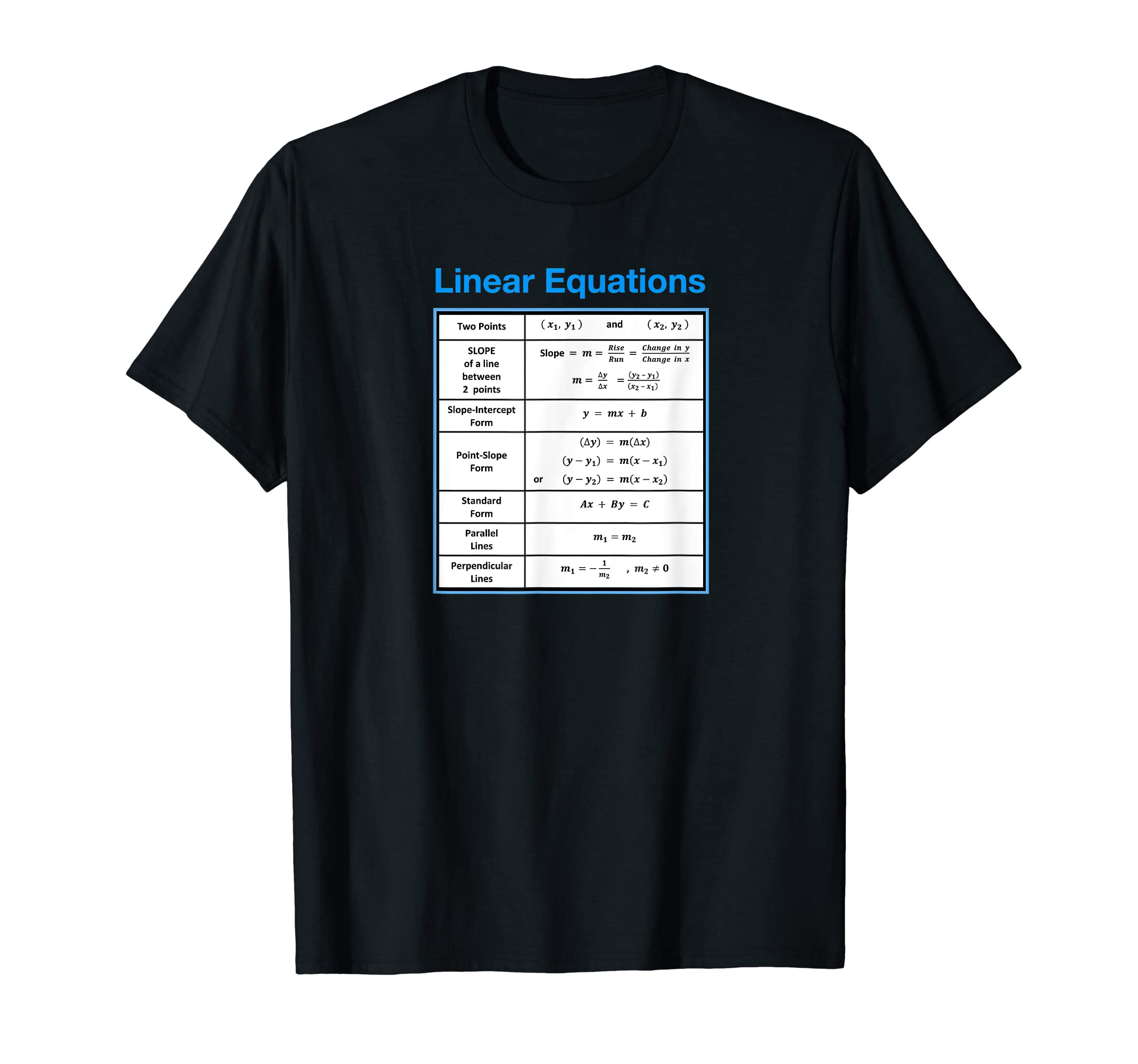 

Education Mathematics Algebra Linear Equations (V2) T-shirt