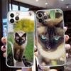 PP22 Cute Siamese Cat Phone Case for LG K22 K30 K40 K40S K41 K42 K50 K50S K51 K51S K52 K61 K62 K71 K92 Q60 Q61 V40 V50 V60