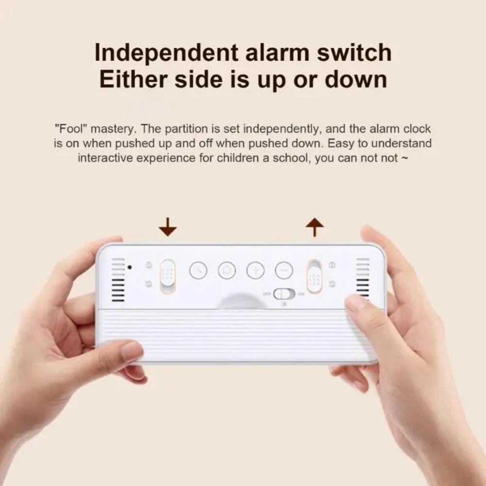 Intelligent Temperature and Humidity Smart Clock LED Large Screen Date Display Table Clock  Kids