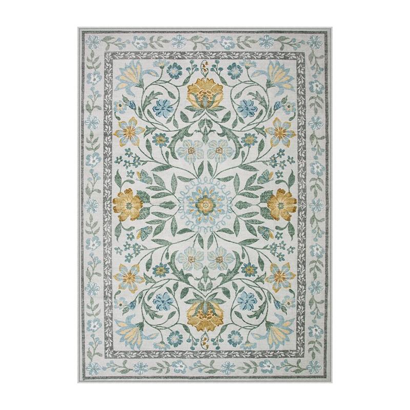 

Ковер для гостиной, прикроватный коврик для спальни девочки, машинная стирка, легко складывающийся коврик, большие декоративные ковры в цветочном стиле для большой площади 50x80cm