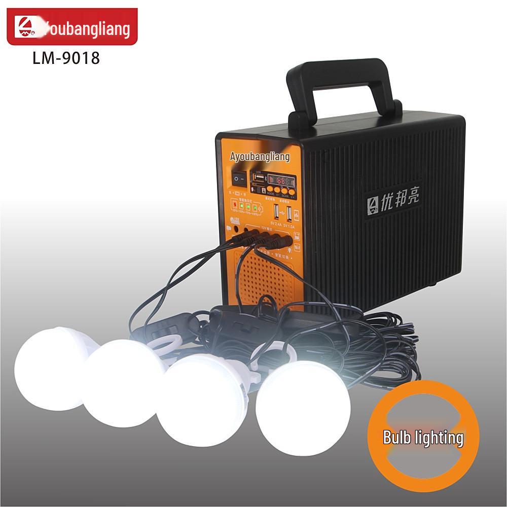 Solar Light Home System: Portable Power, Bluetooth Music, Multifunctional Lighting