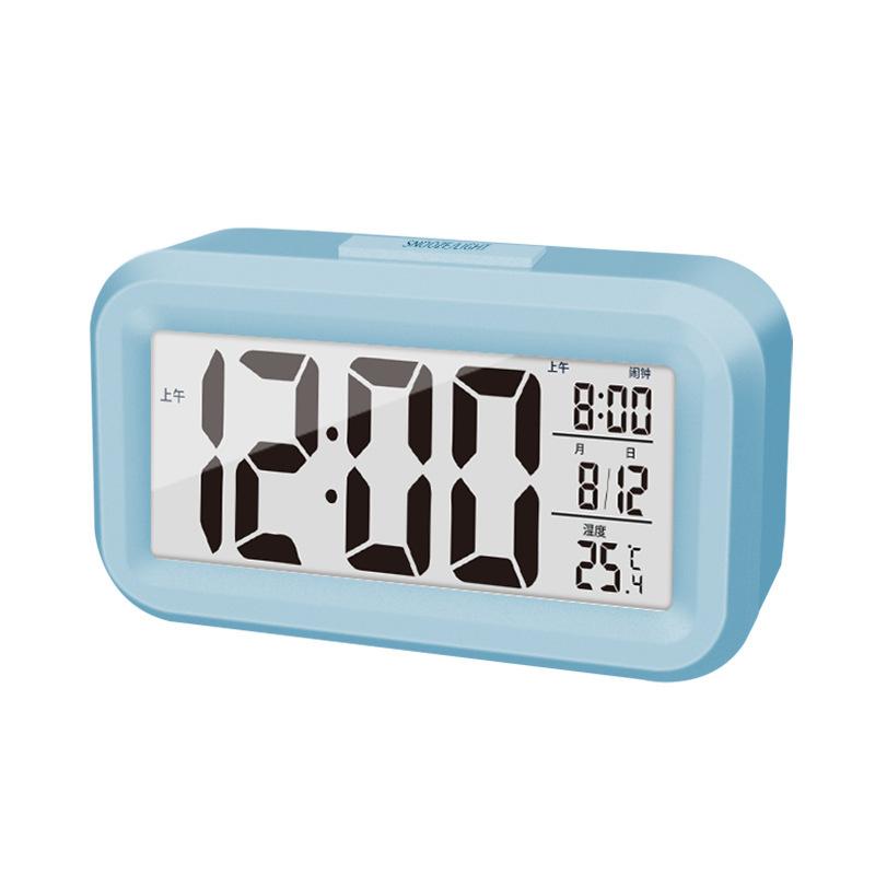 2-in-1 Intelligent Alarm Clock with Intelligent Night Touch-sensing Light for Wake-up Reminder Small Digital Display Alarm Clock