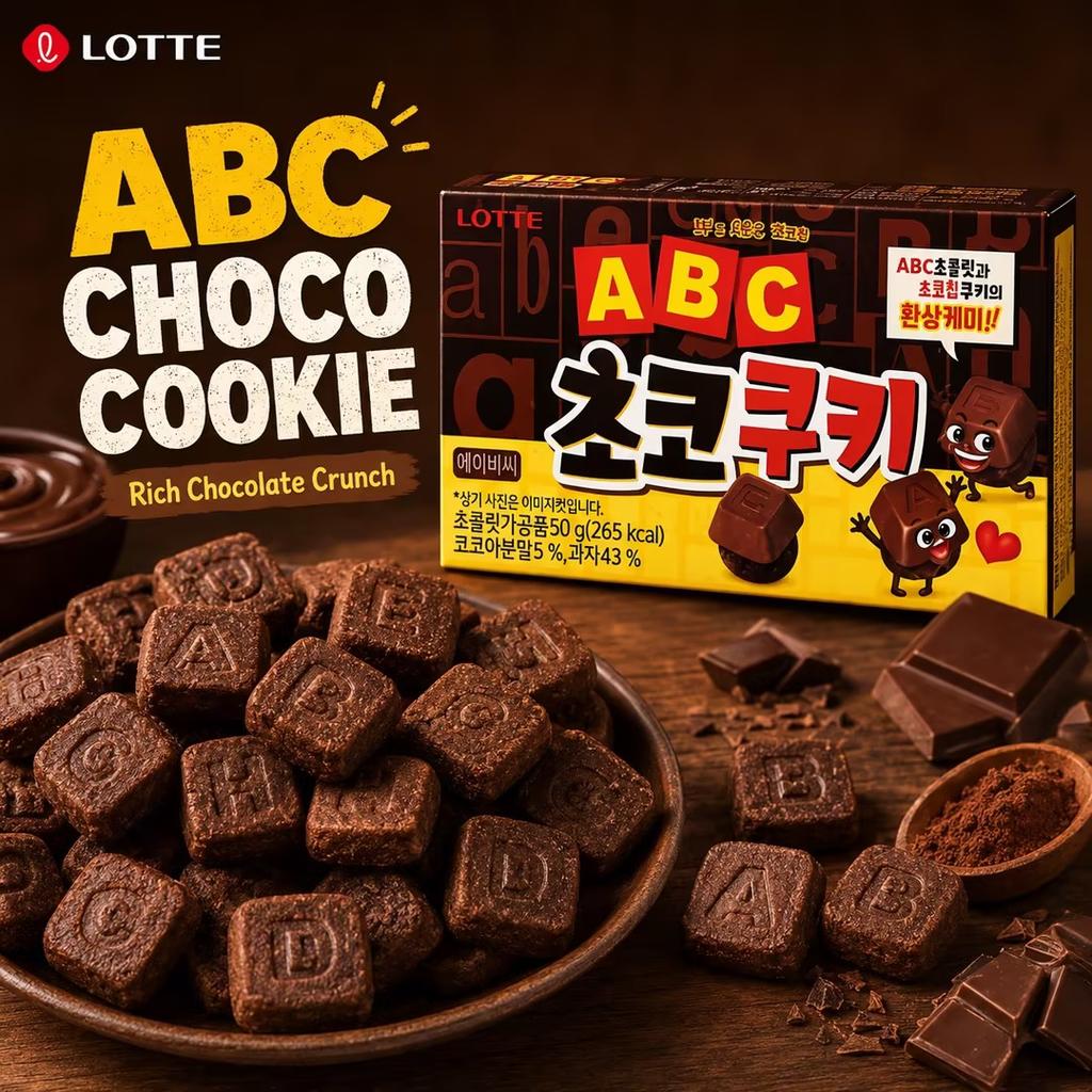 Galletas de Chocolate Lotte ABC 50g