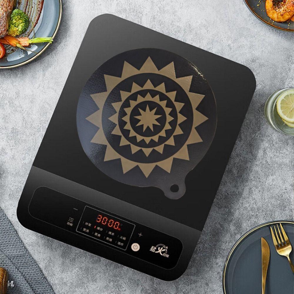 2pcs Thermal Sensor Color Change Induction Cooktop Mat Cooktop Scratch Protector  Dining Table