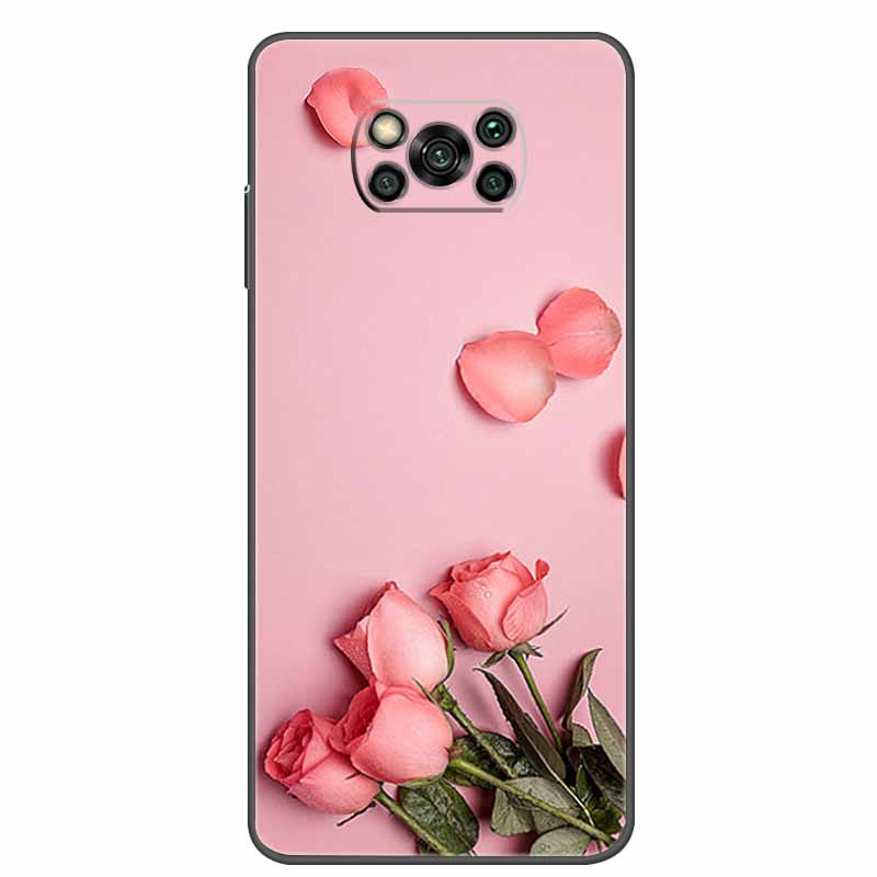 Case For POCO X3 Pro Soft Silicone TPU Black Bumper Cover For Xiaomi Poco X3 NFC Phone Back Cases PocoX3 X 3 X3Pro Cat Cartoon