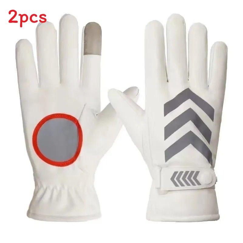 Winter Leather Gloves With Waterproof Nonslip And Touchscreen For Commuting