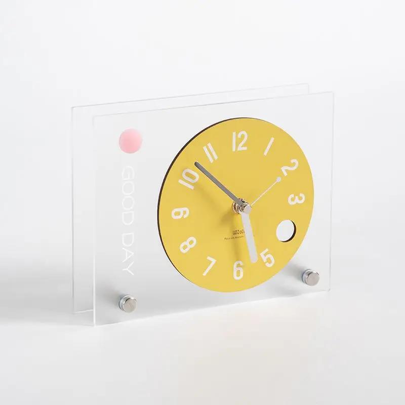 

Simple desktop ornament Bedroom desktop clock Entrance TV cabinet Clock ornament