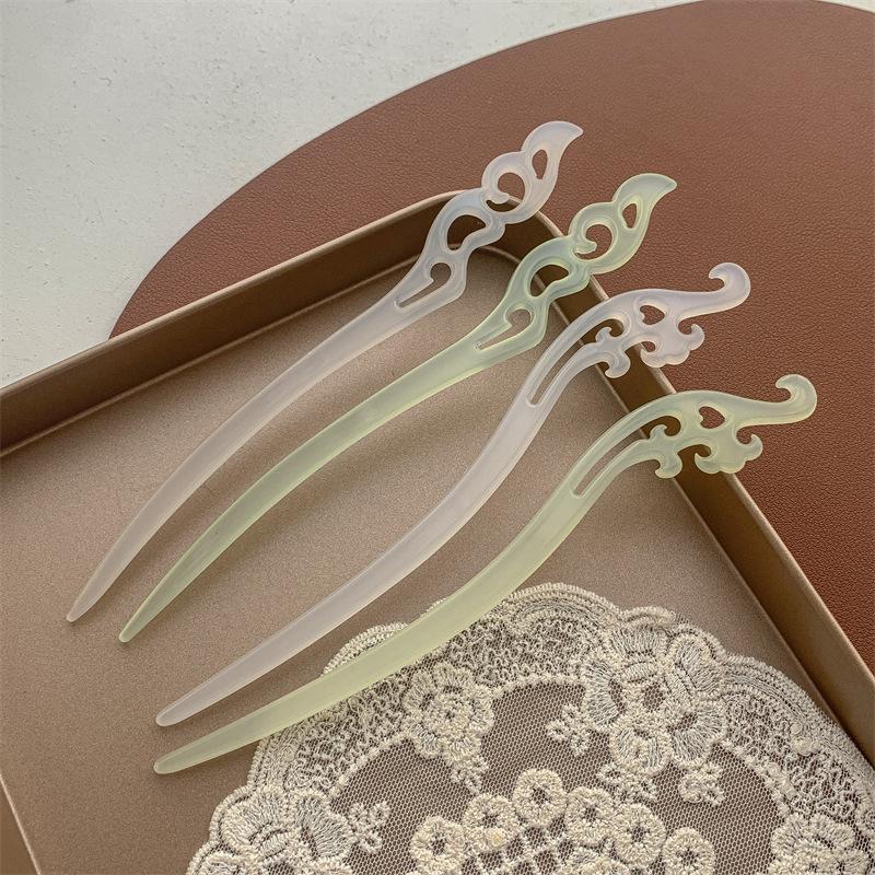 Elegante Haarspangen im chinesischen Stil, Haarnadeln, traditionelles geometrisches Blumendesign, Frisur-Accessoire, Damenschmuck, Haarnadel, Haarnadel