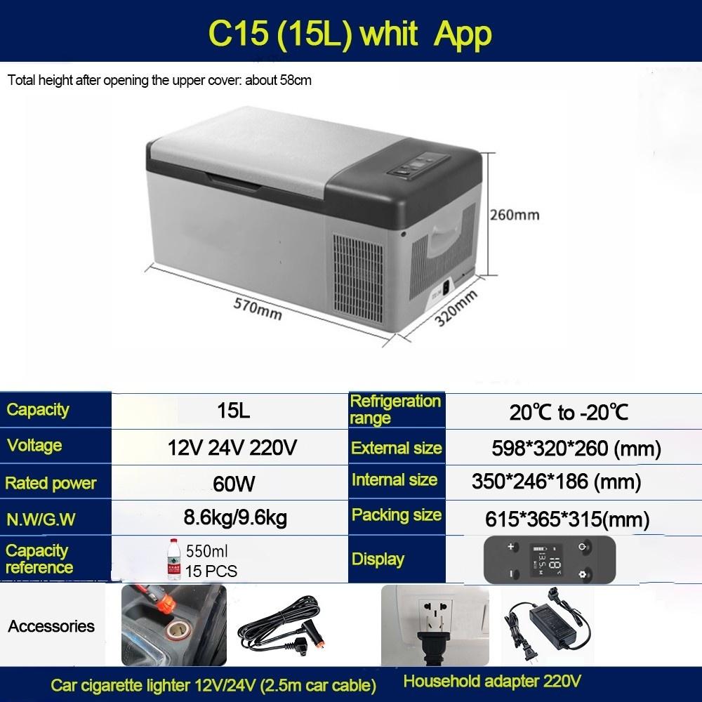 12V/24V Large Capacity Car Refrigerator Car&Home Dual Purpose Freezer Universal Mini Portable Car Fridge
