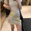 Colorful Plaid Skirt for Women College Style High Waisted A-line Short Skirts Spring Ladies' Korean Style Chic Clothing