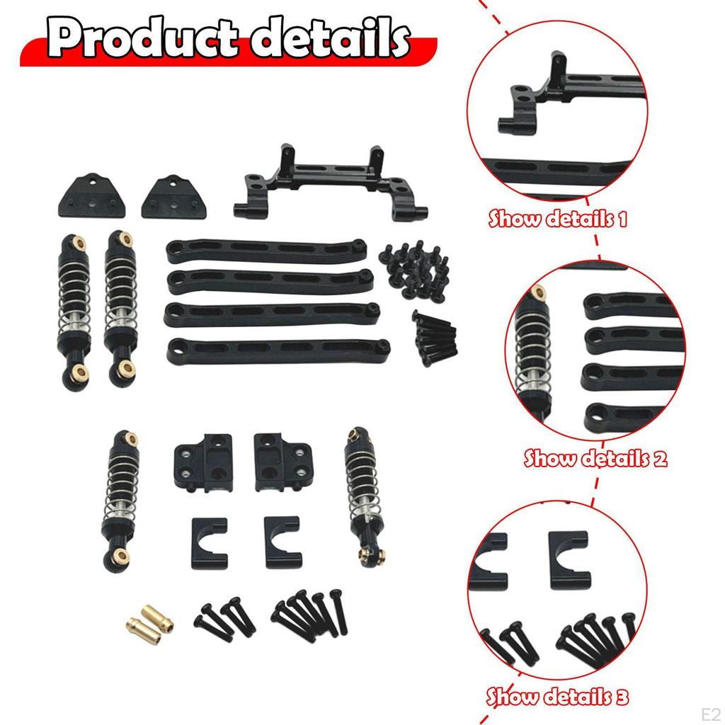 1/12 RC Car Spare Parts Rod Metal Front Rear Shock Absorber Mount for MN82S, DIY