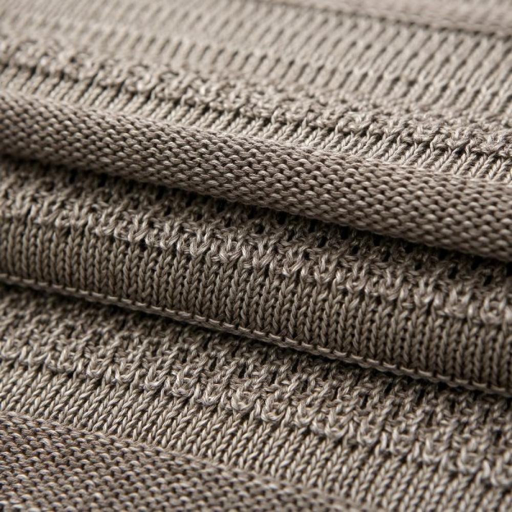 Furina Cotton Blend Texture Stripe Sweater
