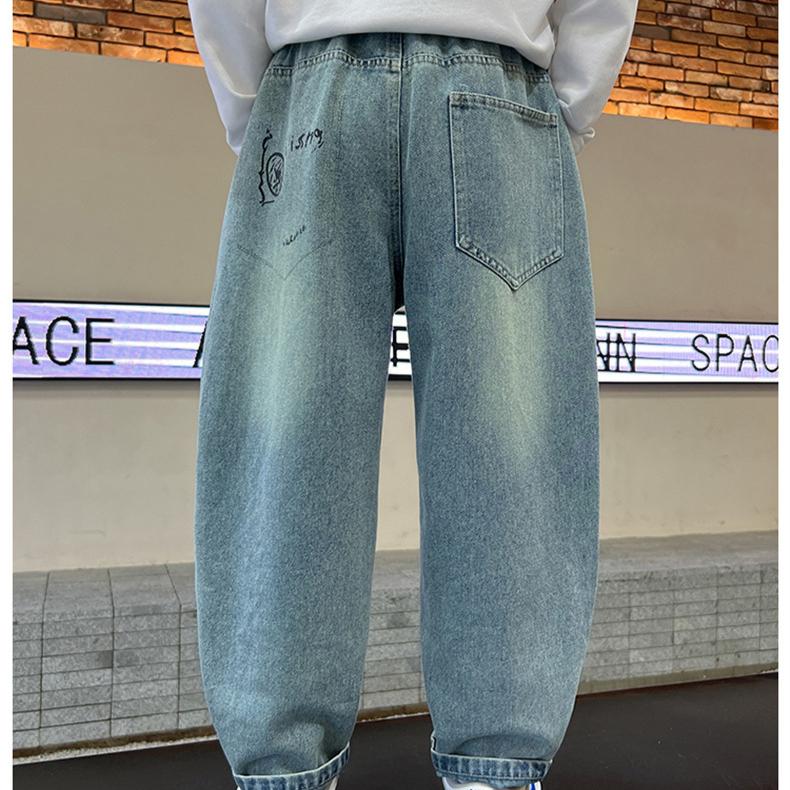 Jongens Broeken Jeans Kinderen Herfst Casual Broeken Koreaanse Minimalistische Broeken