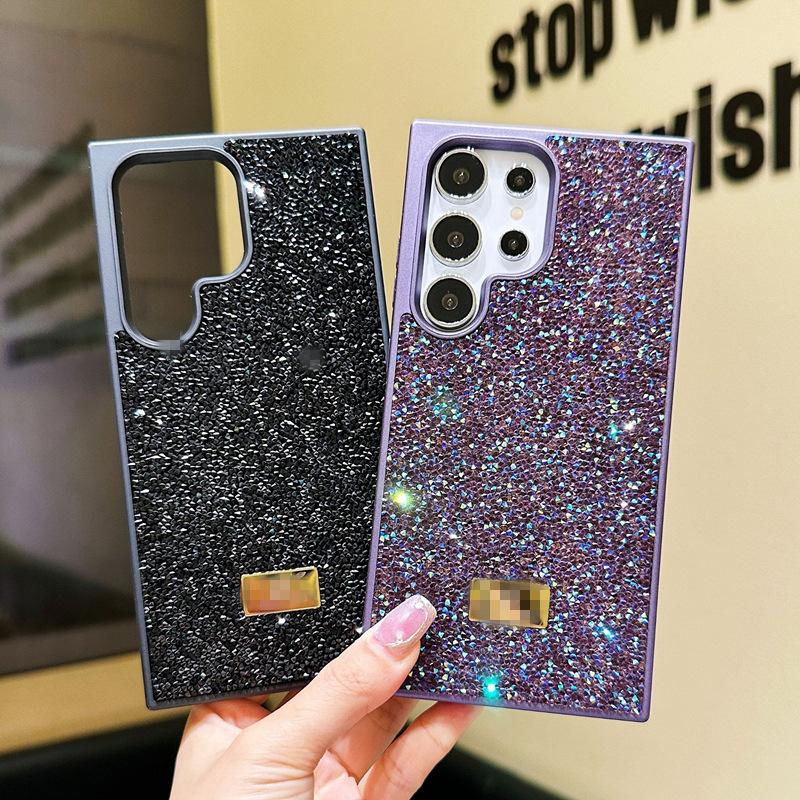 Luxury full rhinestone suitable for Samsung S26ultra mobile phone case S24PLUS premium anti-drop protective case s23 all-inclusive
