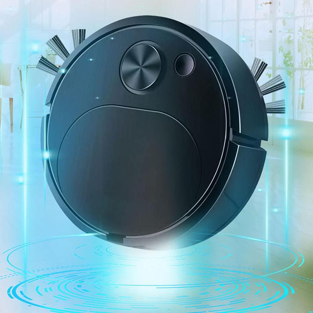 Robot Vacuum Cleaner, Powerful Suction Quiet Robotic Vacuum Cleaner Cleans Hard Floors to Low Pile Carpets Ideal for Pet Hair