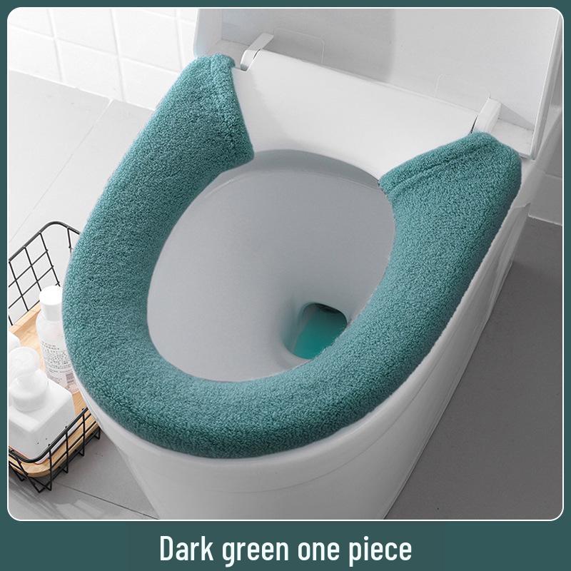 

Очень толстая универсальная подушка-накладка на сиденье для унитаза Button Style темно-зеленого